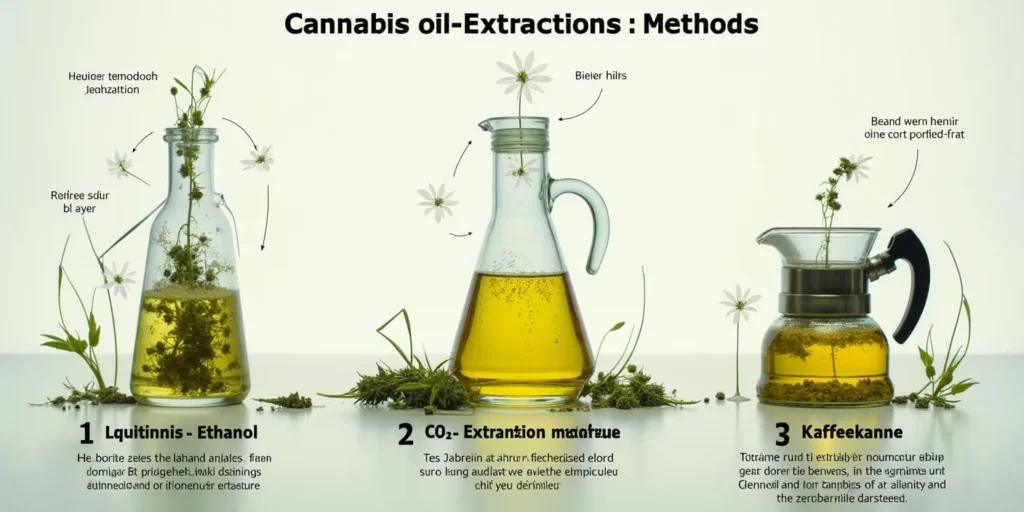 CO2-Extraktion zur Herstellung von reinem Cannabisöl mit hochwertigen Pflanzenstoffen.