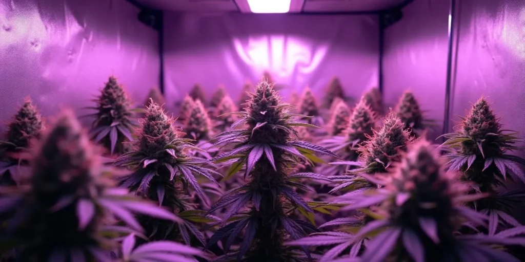 Granddaddy Purple Auto im Indoor-Anbau unter künstlichem Licht