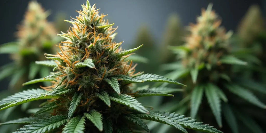Auto CBD White Widow: Harzige Blüten mit hoher CBD-Konzentration.