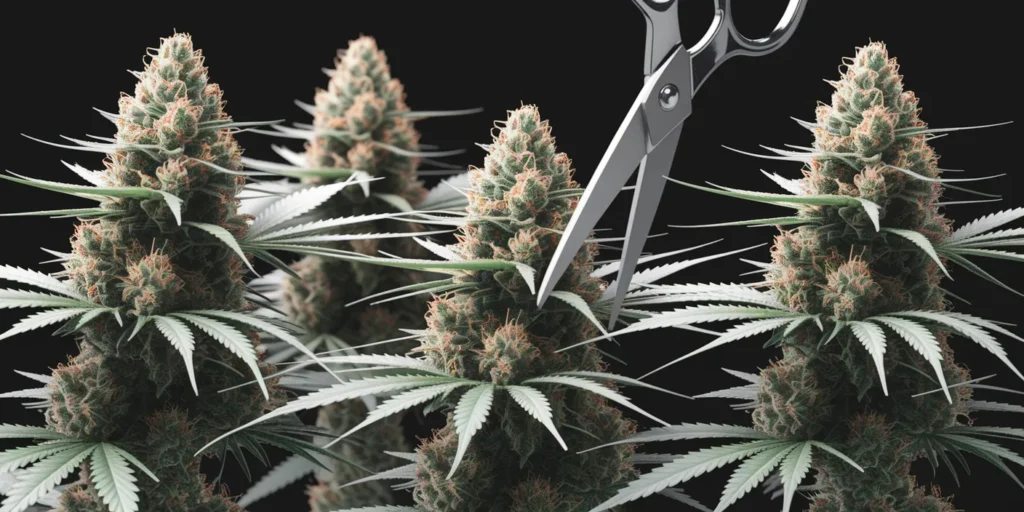 BC God Bud Regulär Ernte mit reifen, dichten Blüten.