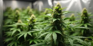Berry Zkittlez Pflanze im Indoor-Anbau mit dichten Blüten.
