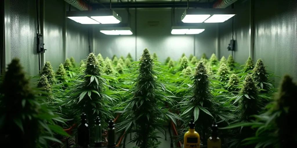 Big Bud Auto zeigt im Indoor-Grow unter LED perfekte Ergebnisse: kompakte Pflanzen, große Buds und hohe Erträge in kurzer Zeit.