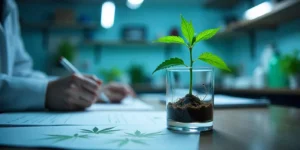 Cannabis-Klonen ohne Bewurzelungshormon im Labor getestet.